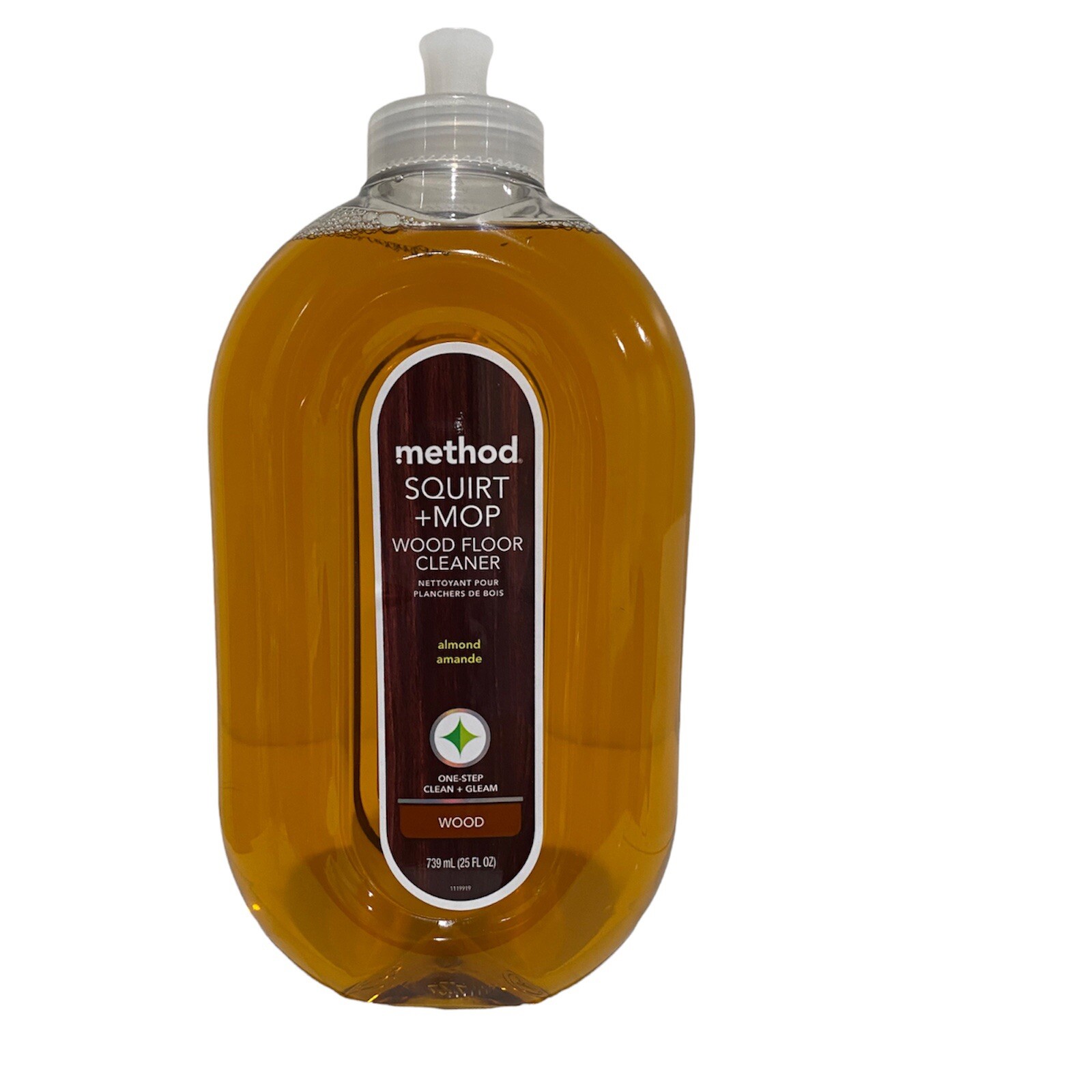Method Squirt + Mop Wood Floor Cleaner~ALMOND~Non-Toxic~25 oz