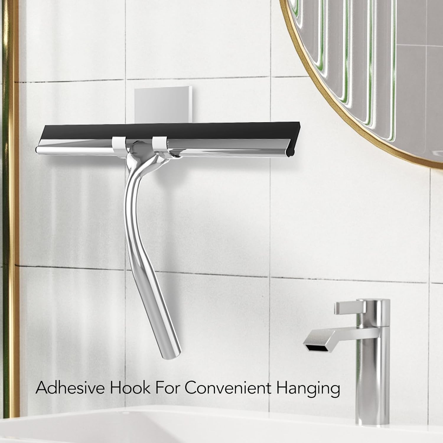 Stainless Steel All-Purpose Squeegee Shower Cleaner Doors Bathroom Windows Glass