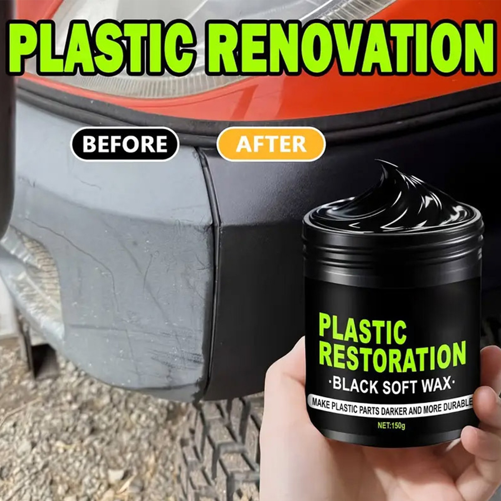 Ultimate Car Plastic And Trim Restorer UV Protection Long-Lasting Coating 300g