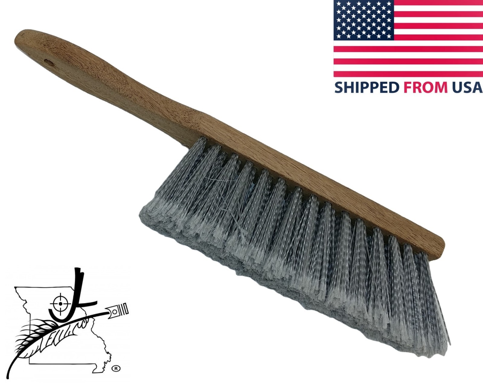 7″ Bench Hand Brush Shop Workshop Dust Car Home 14″ Overall Wood Handle Syntheti