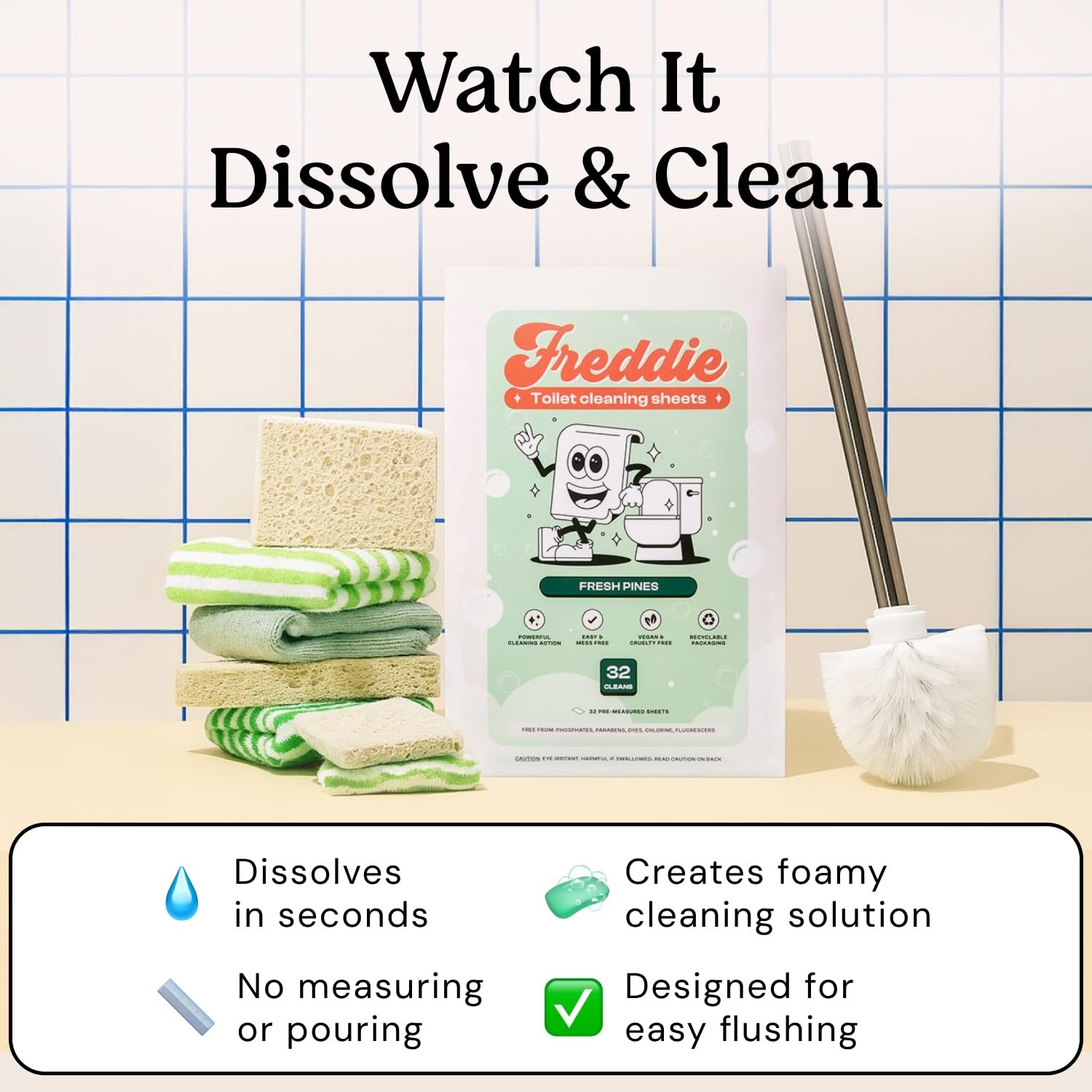 Cleaner Sheets – Fresh Pines Scent – Plastic Jug-Alternative to Liquid Cleane…