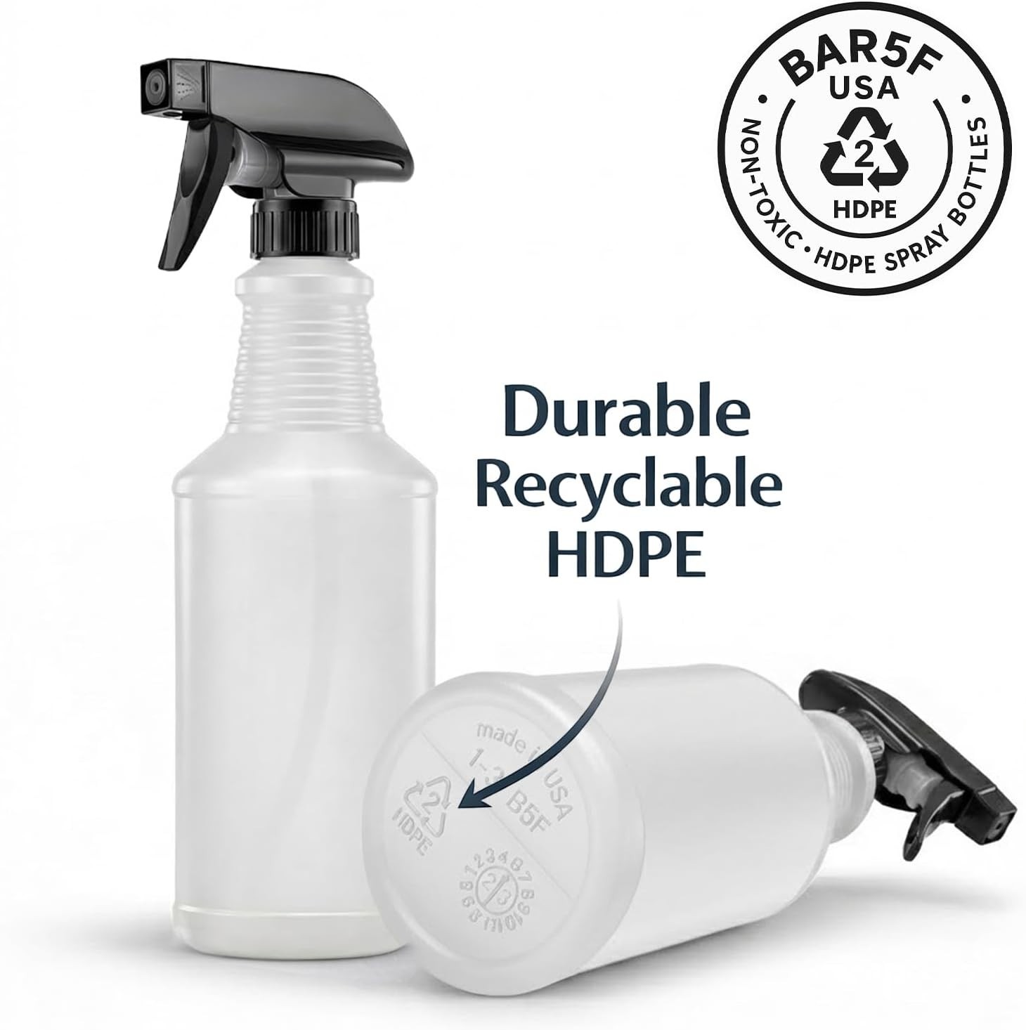 Leak-Proof BPA-Free 2-Pack Spray Bottles – Ideal for Cleaning & Gardening
