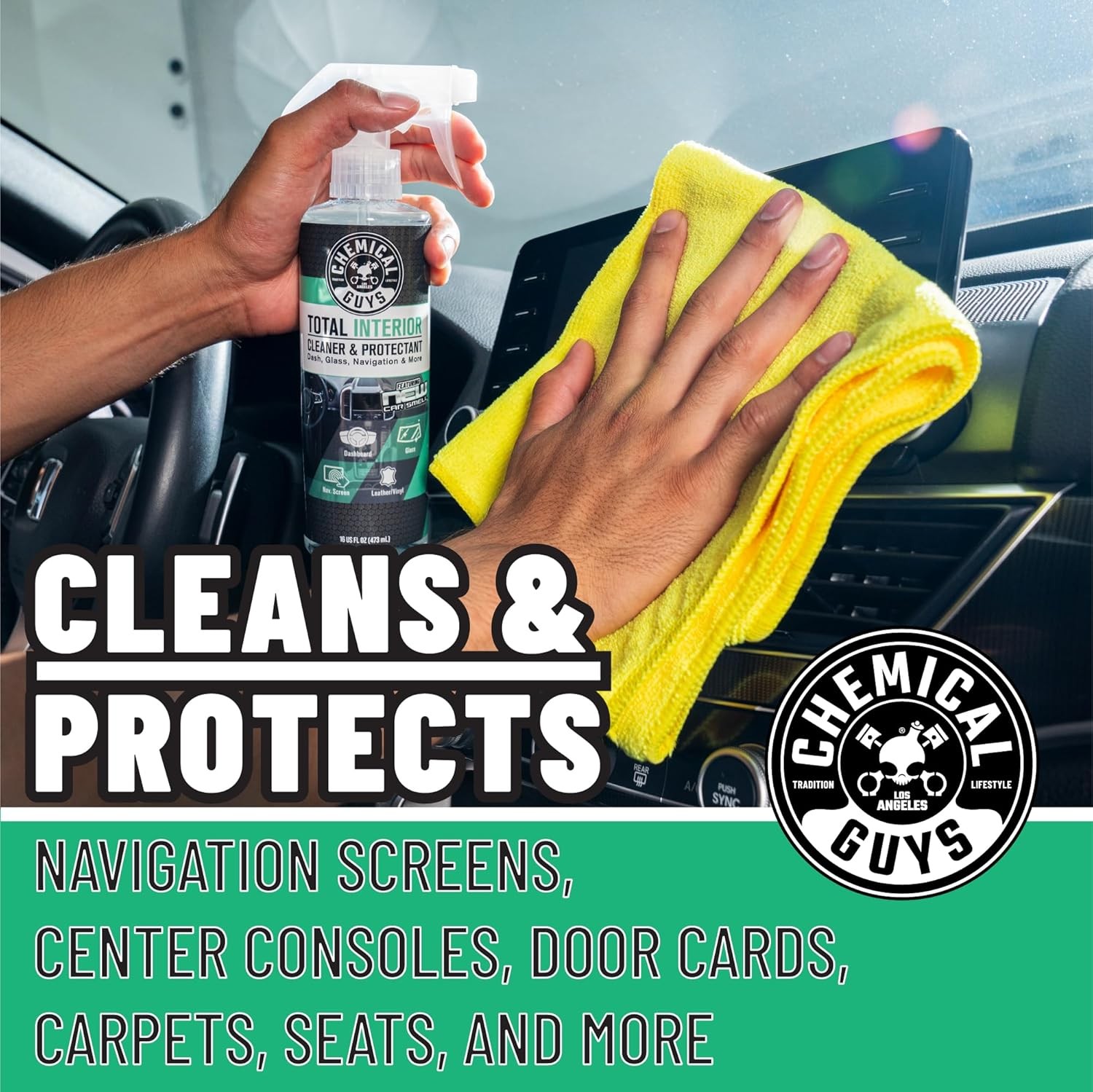 Multi-Surface Interior Cleaner & Protectant with New Car Scent, 16 oz