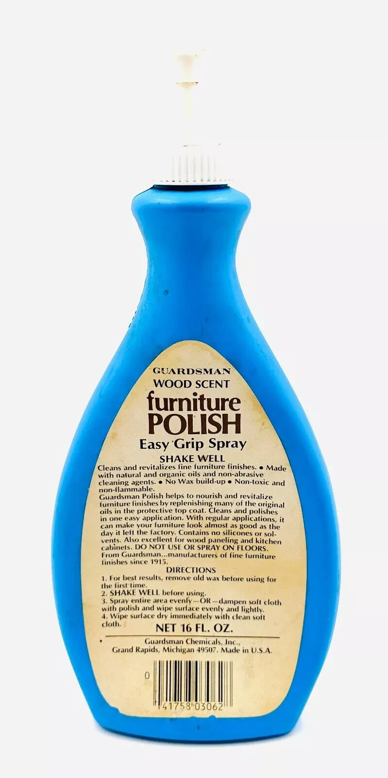 Guardsman Wood Scent Furniture Polish 16 oz Movie TV Prop Spray Vintage