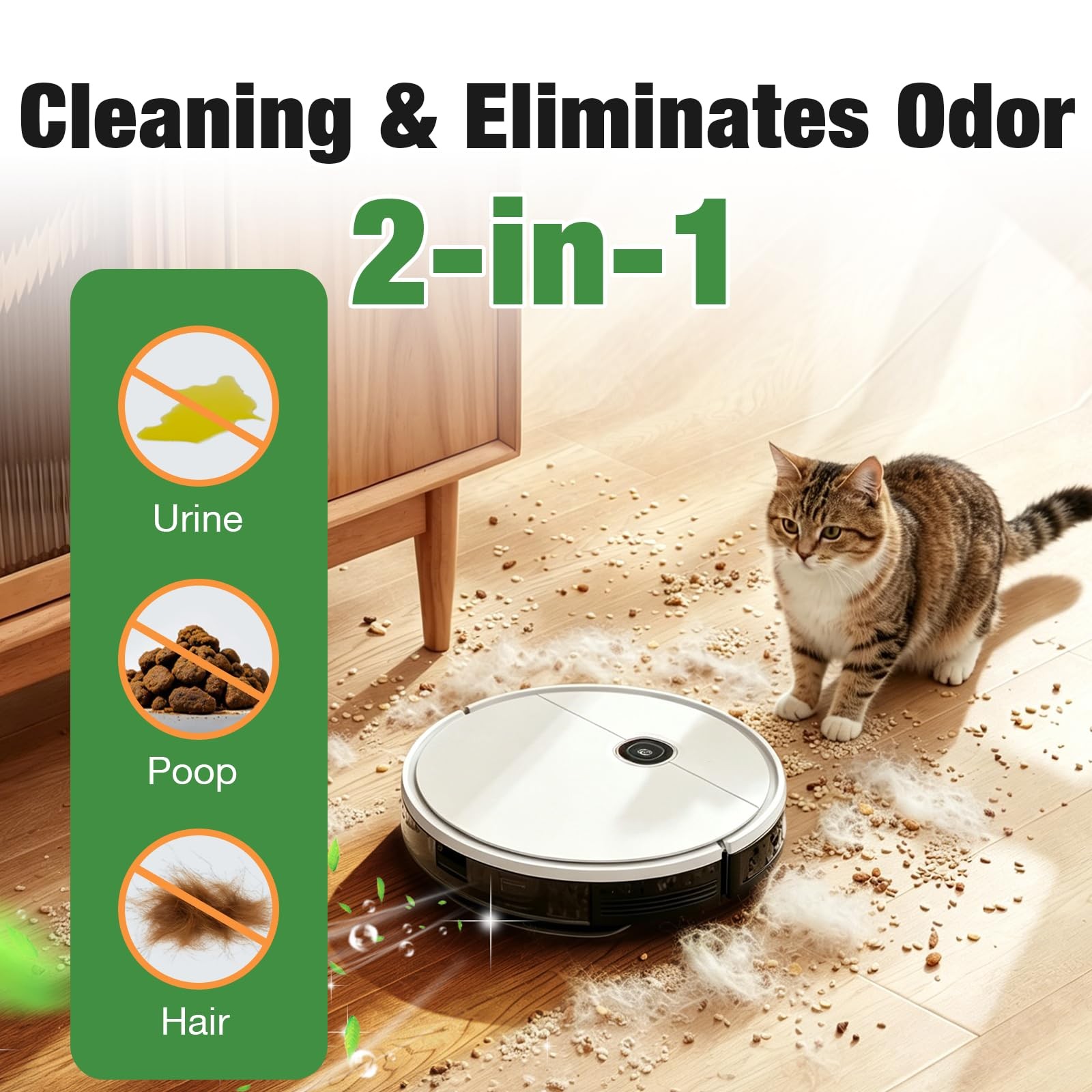 Pet Odor Floor Cleaning Solution with Dreame Robot Vacuums & Mops, Dog & Cat …
