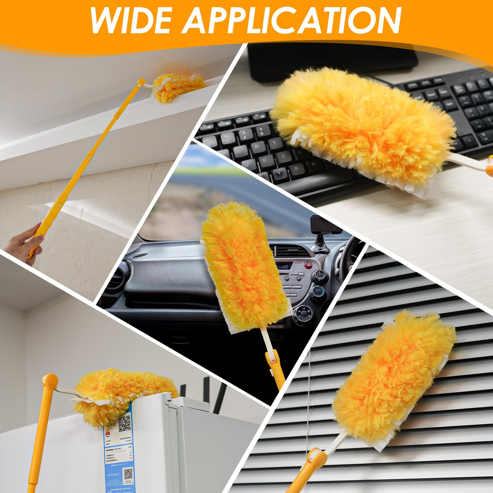 Dusters for Cleaning with 20 Refills for Flash Magnet 1 Handle 360 Degree Heavy