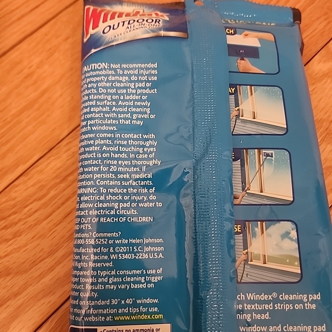 Windex Outdoor All-in-one Glass Cleaning Tool Refill Pads DISCONTINUED HTF NEW