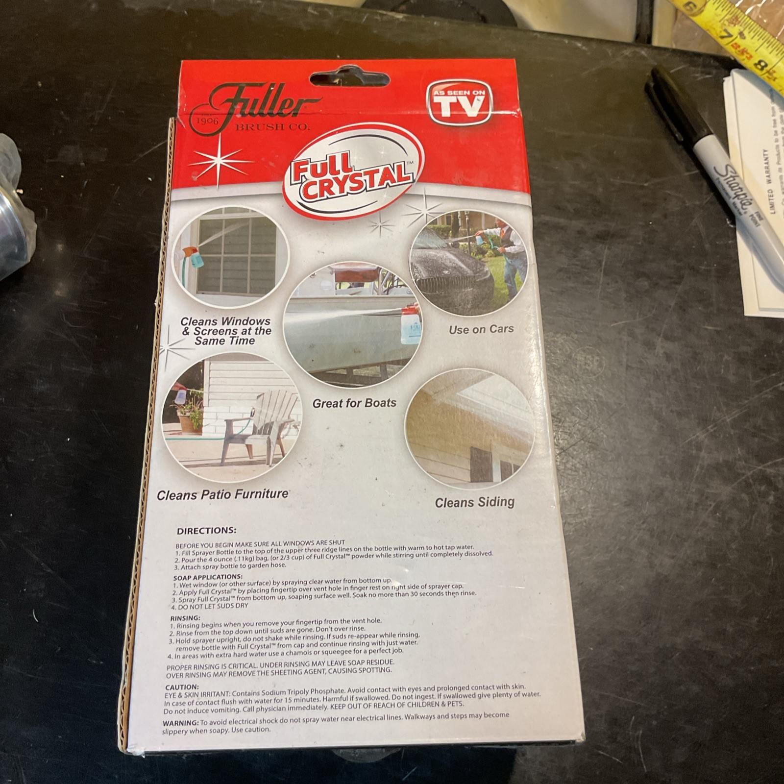Fuller Brush Company Full Crystal Window /Screens. No Cleaning Powder