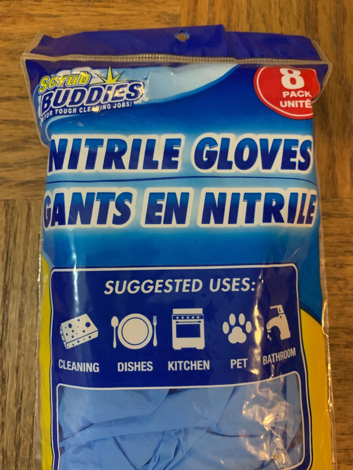 2x Scrub Buddies Nitrile Cleaning Gloves – pack of 8