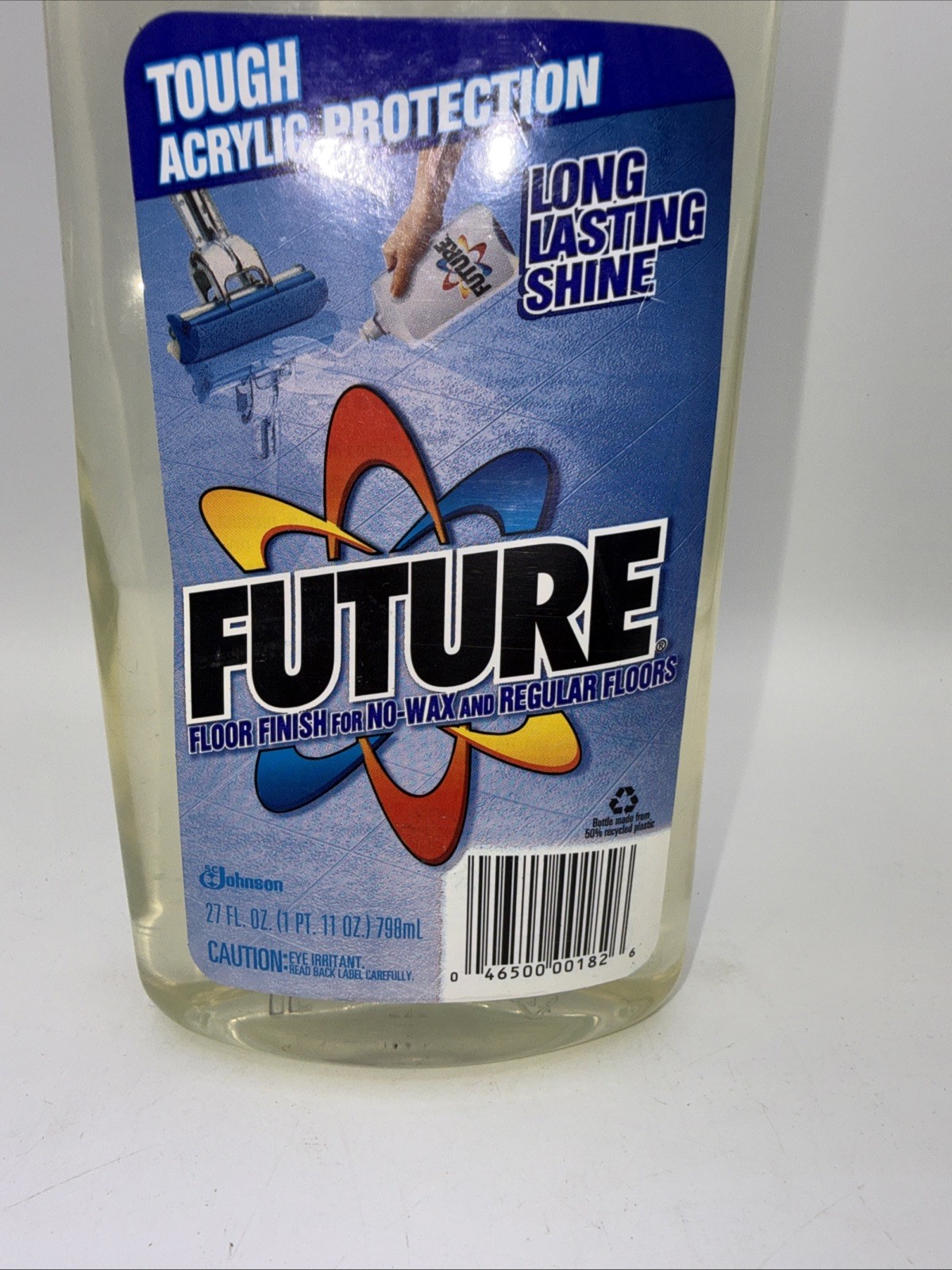 Vtg Future Premium Floor Finish 1998 27 oz Johnson Acrylic Polish Original