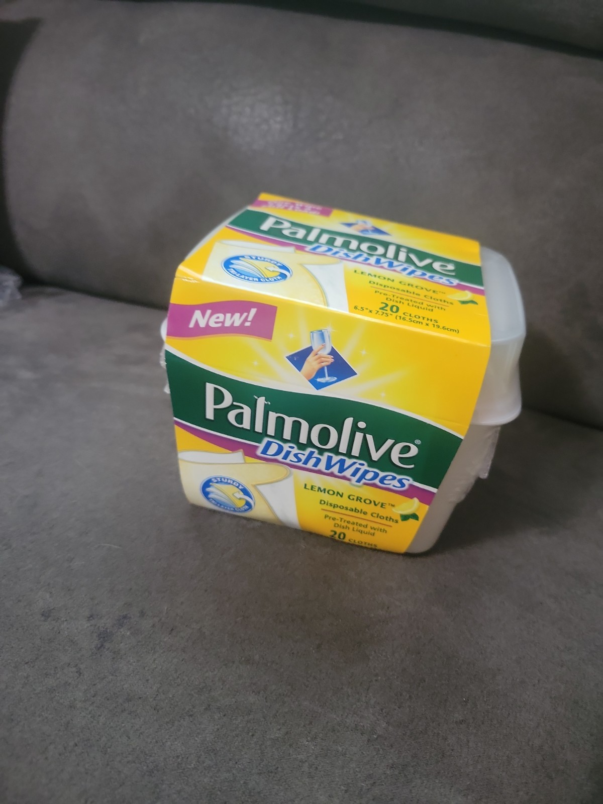 Palmolive Dish Wipes Lemon Grove Pretreated Disposable Cloths Discontinued 20 Ct