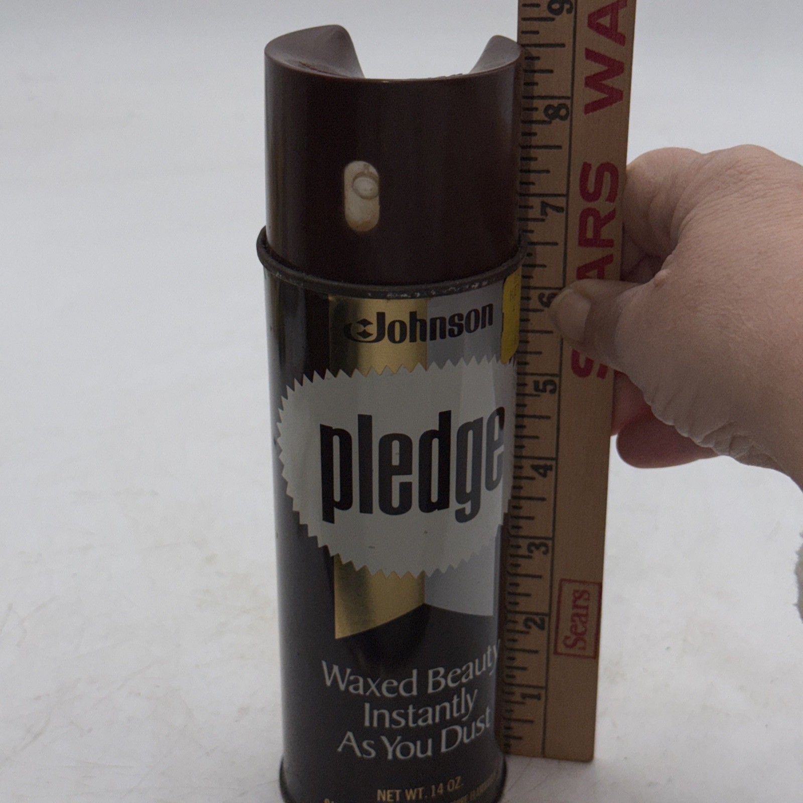 Rare Original Pledge Dusting Wax Aerosol Spray Can No UPC Code 14 Oz. Movie Prop