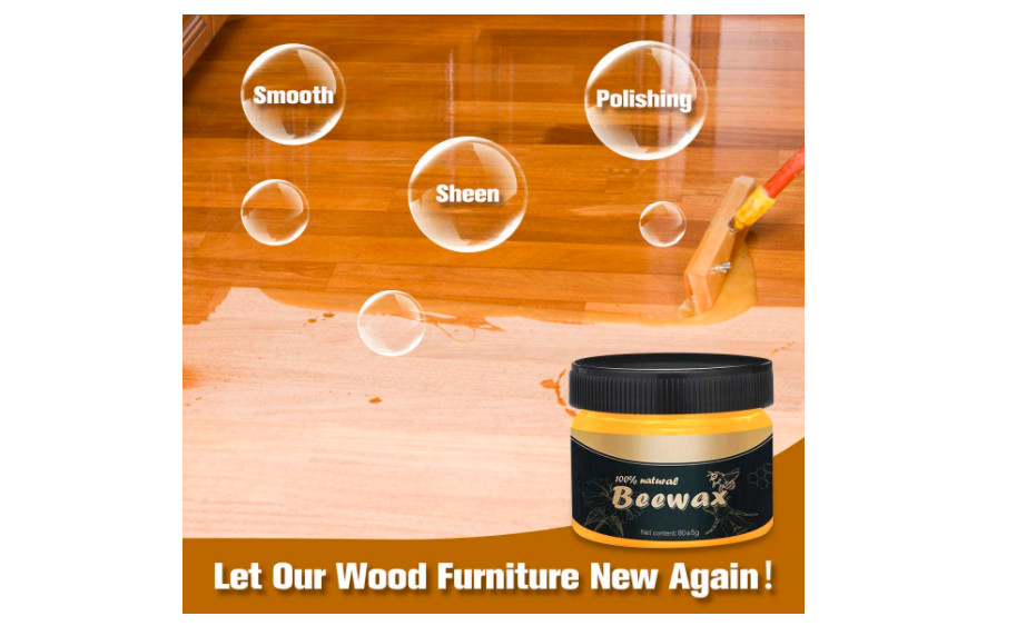 Natural Beewax Wood Seasoning Unscented Beeswax Polish Care Furniture Protection