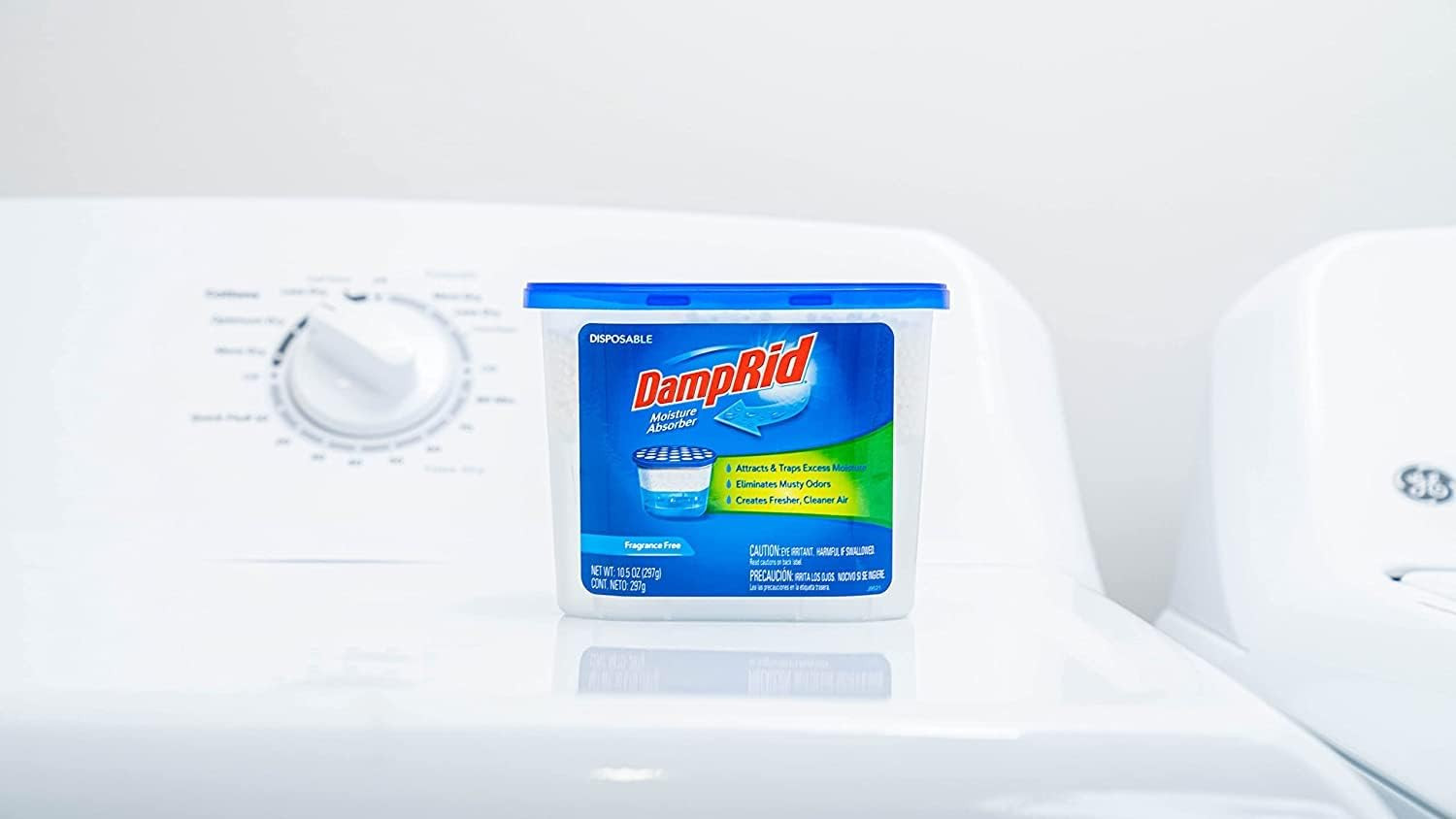 Damprid Fragrance Free Disposable Moisture Absorber – 10.5 Oz. Each – 3 Pack – A