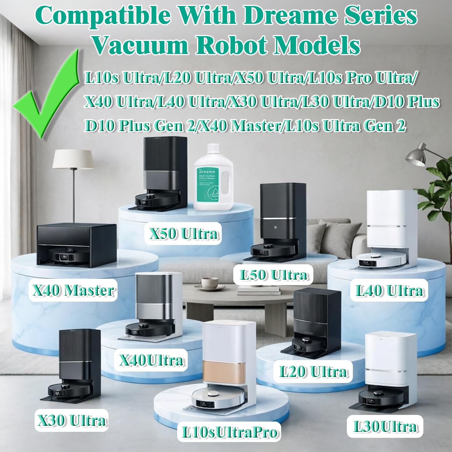 Floor Cleaning Solution with DREAME Matrix / Aqua10 / X/L Series Robot Vacuum…
