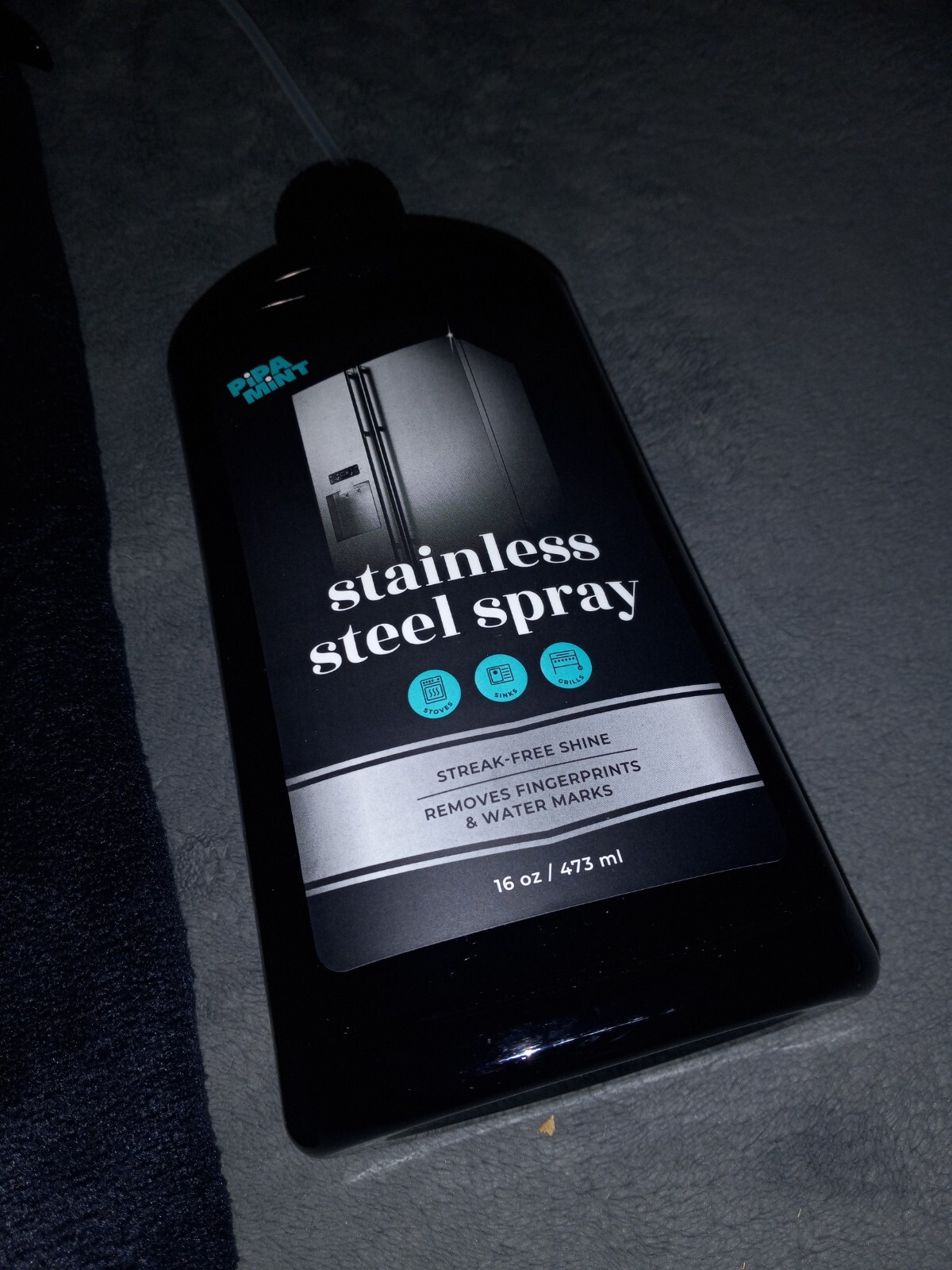 ×2 Pipa Mint Stainless Steel Spray Cleaning Kit- 16oz Bottles+ Microfiber Towels