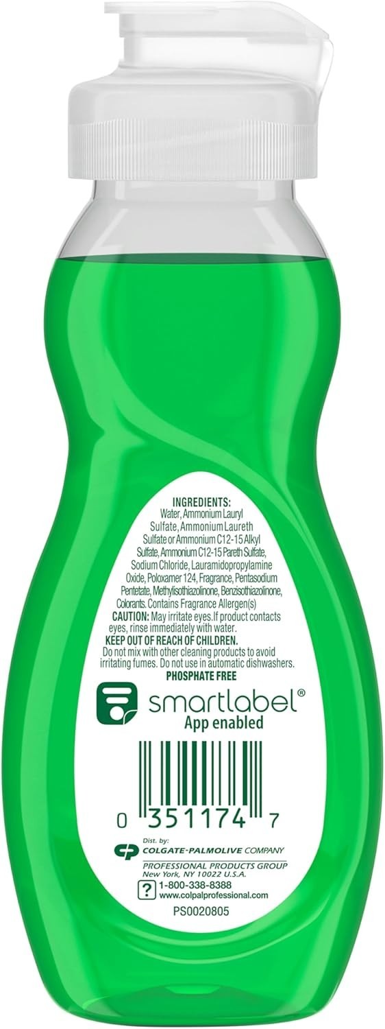 Dishwashing Liquid, Travel Dish Soap, Scent, Green, 3 Fluid Ounce Bottle Cas…