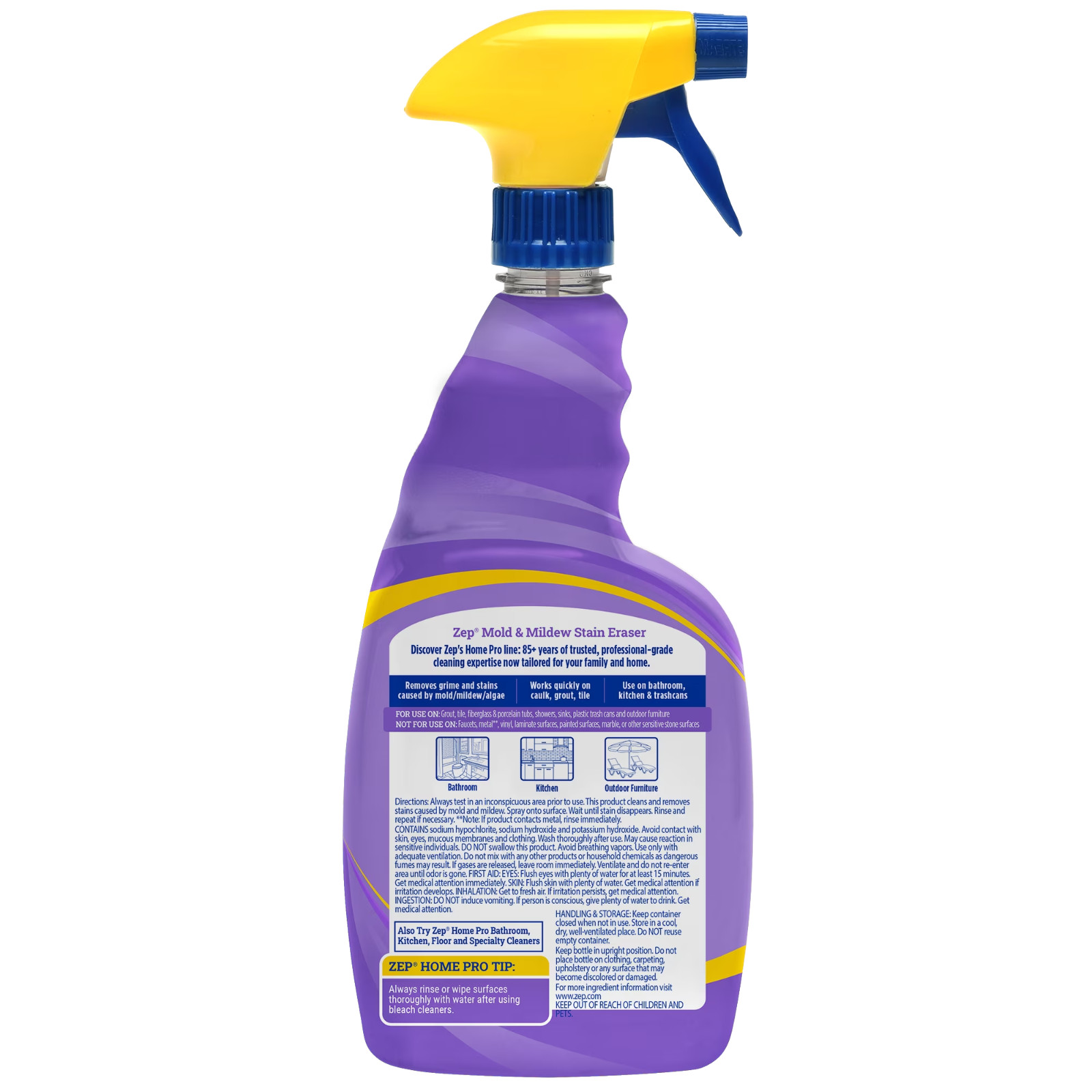 Zep Home Pro Mold and Mildew Stain Eraser and Cleaner 32oz