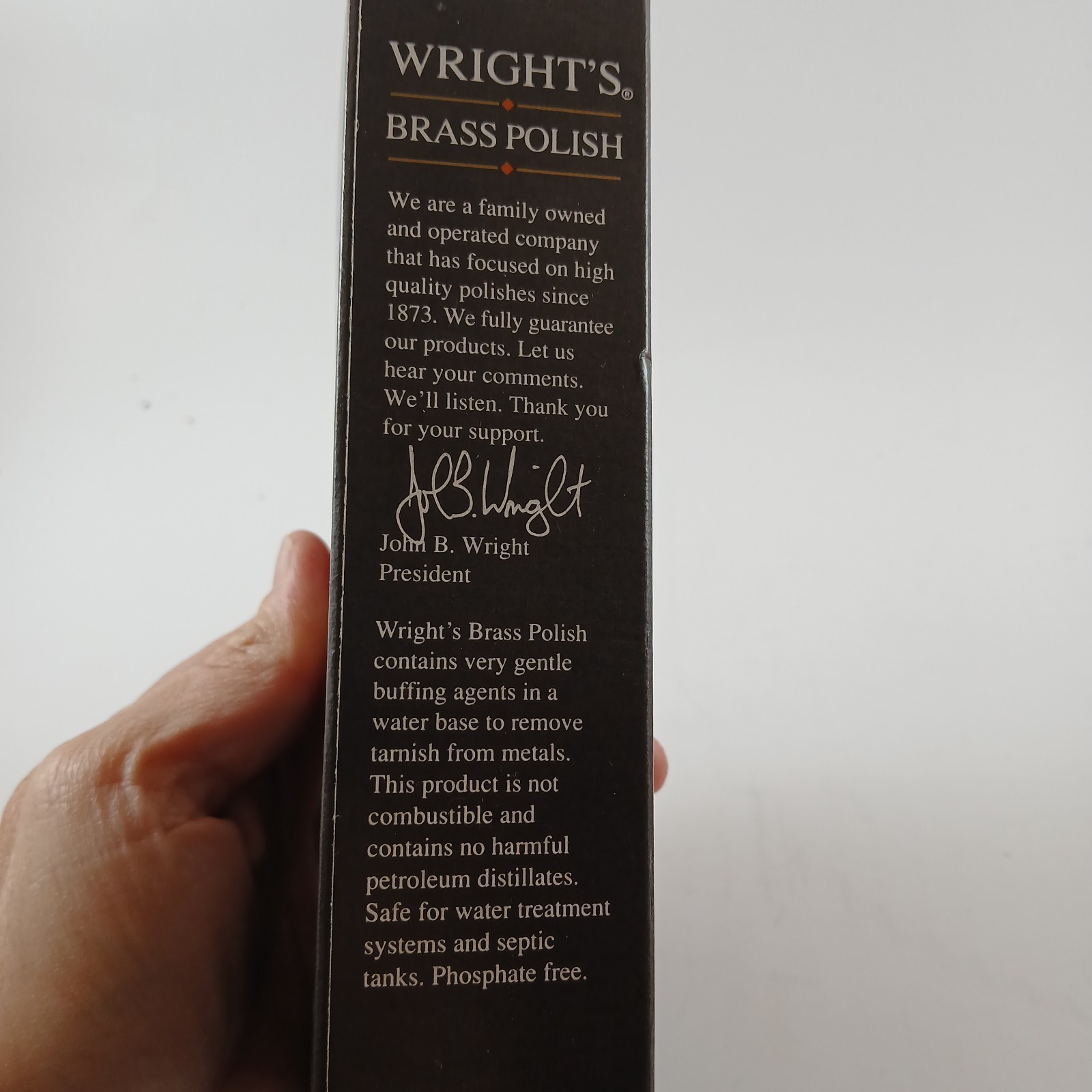 Wright’s All Purpose Brass Polish Metal 75% Full Vintage Discontinued 8oz