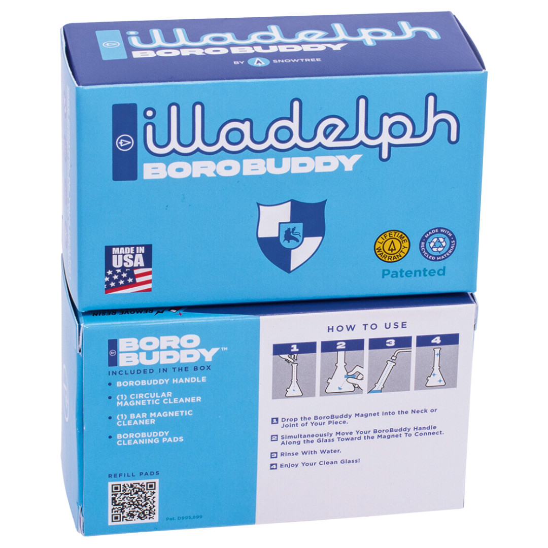 illadelph x BoroBuddy Magnetic Cleaner (Scrubber for Glass, Water Bottles,Pipes)