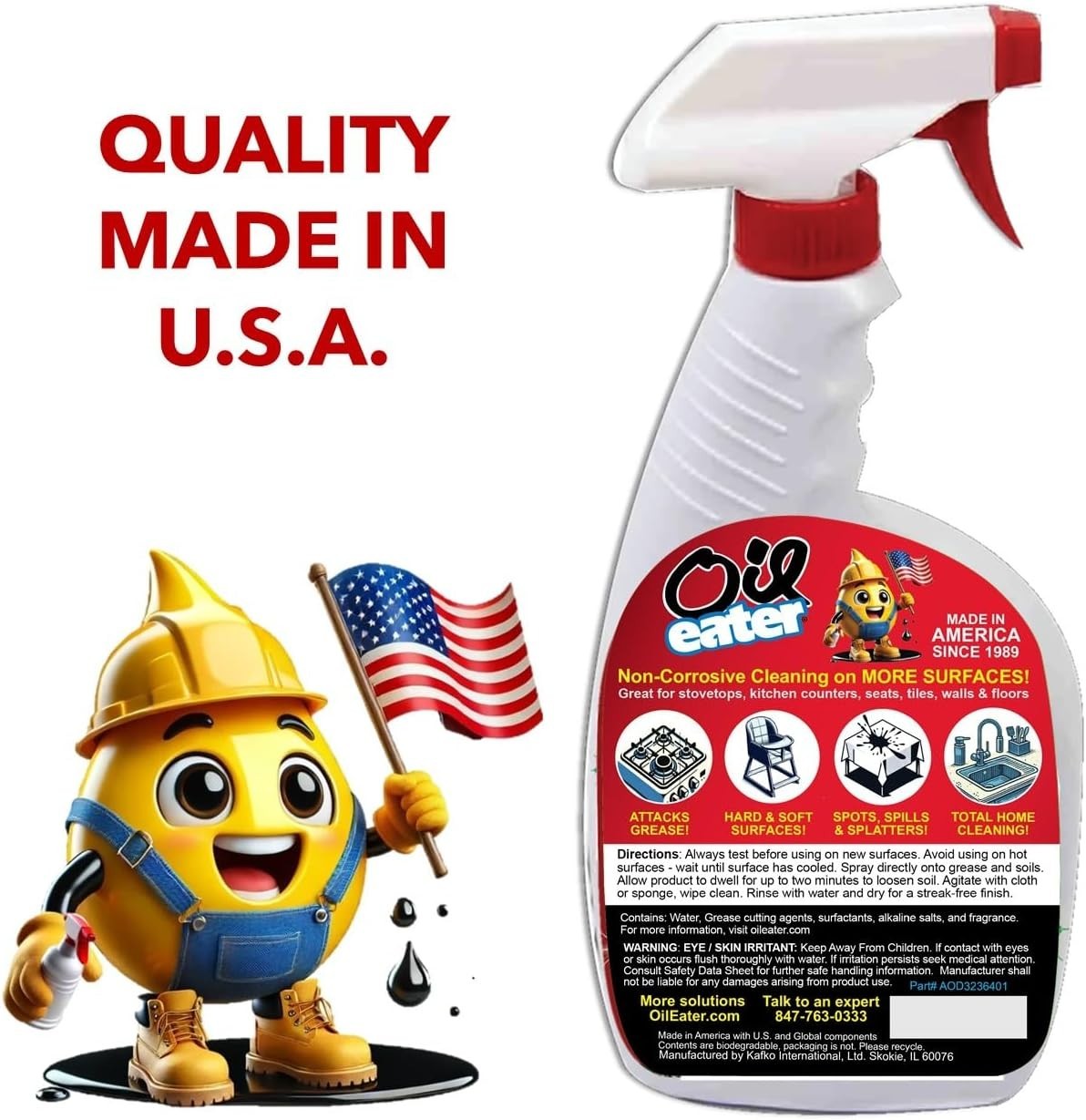 Non-Abrasive 32oz Cleaner Spray – Biodegradable Multi-Surface Cleaning Solution