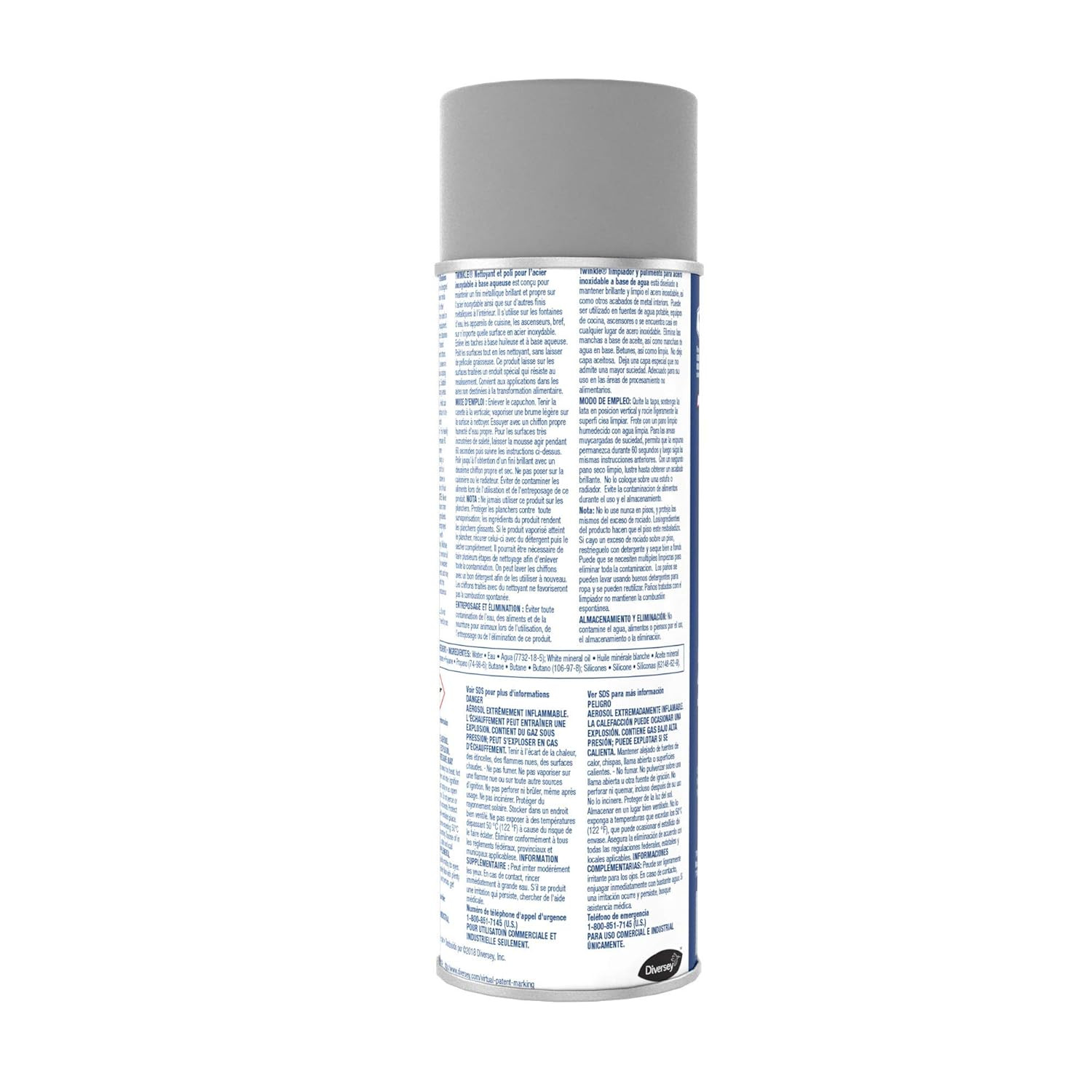 991224 Twinkle Stainless Steel Cleaner & Polish, Removes Tarnish from Brass, Alu