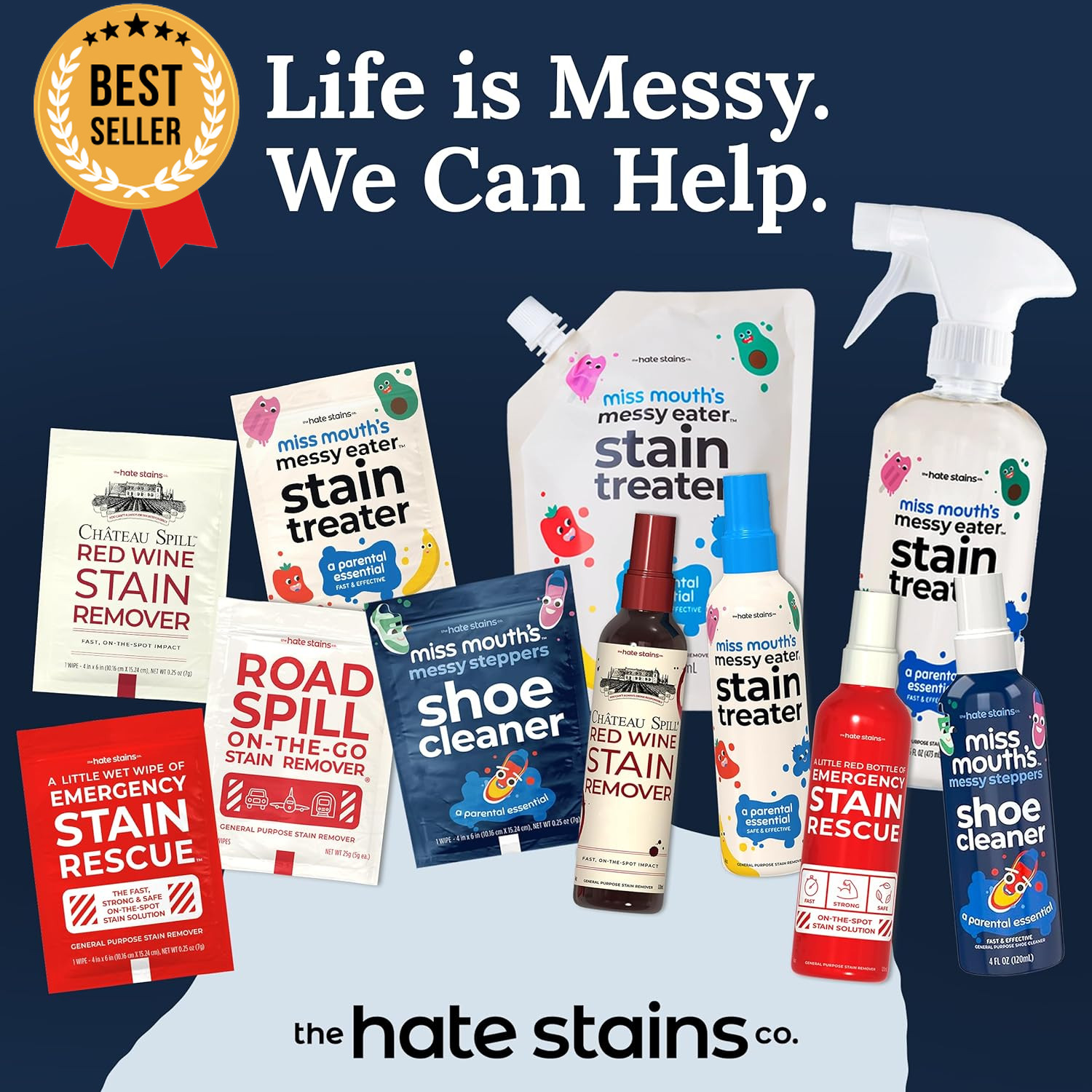 Messy Eater Stain Treater Spray, 4Oz, Baby Essentials, Food & Grease Remover