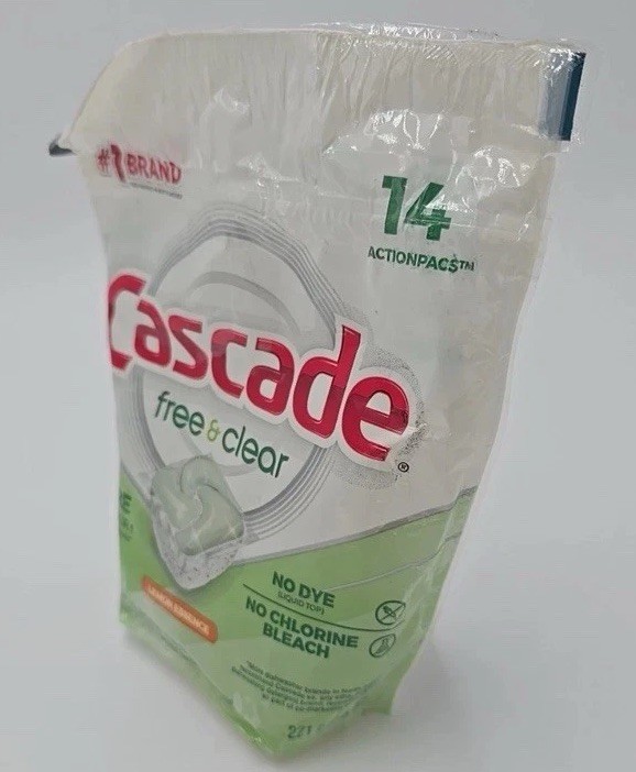 Cascade Free And Clear Dishwasher Pods, With Dawn – Actionpacs – 14 Tabs