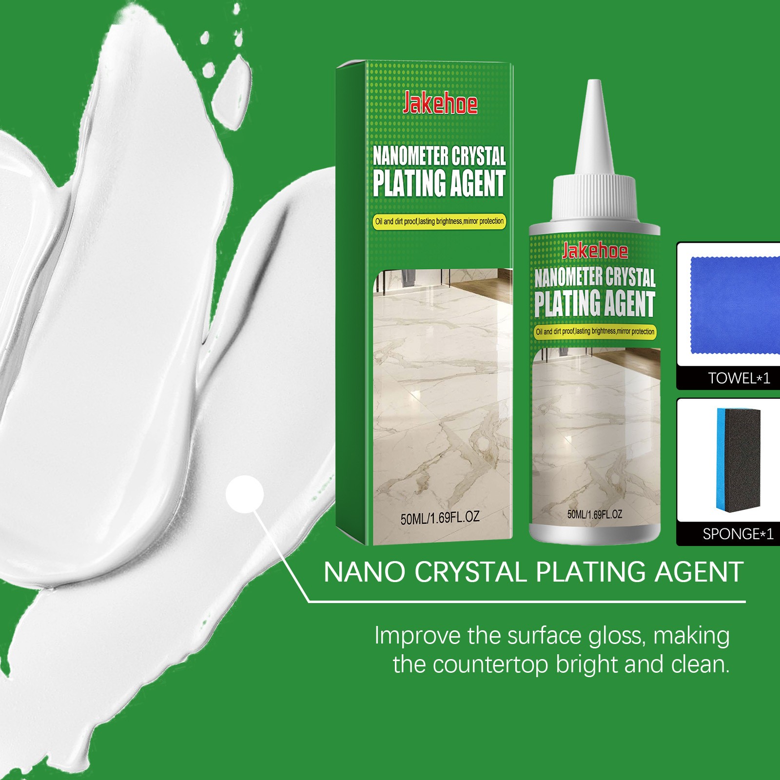 1~5x Nano Crystal Coating Agent Polishing Cleaning for Tile & Furniture