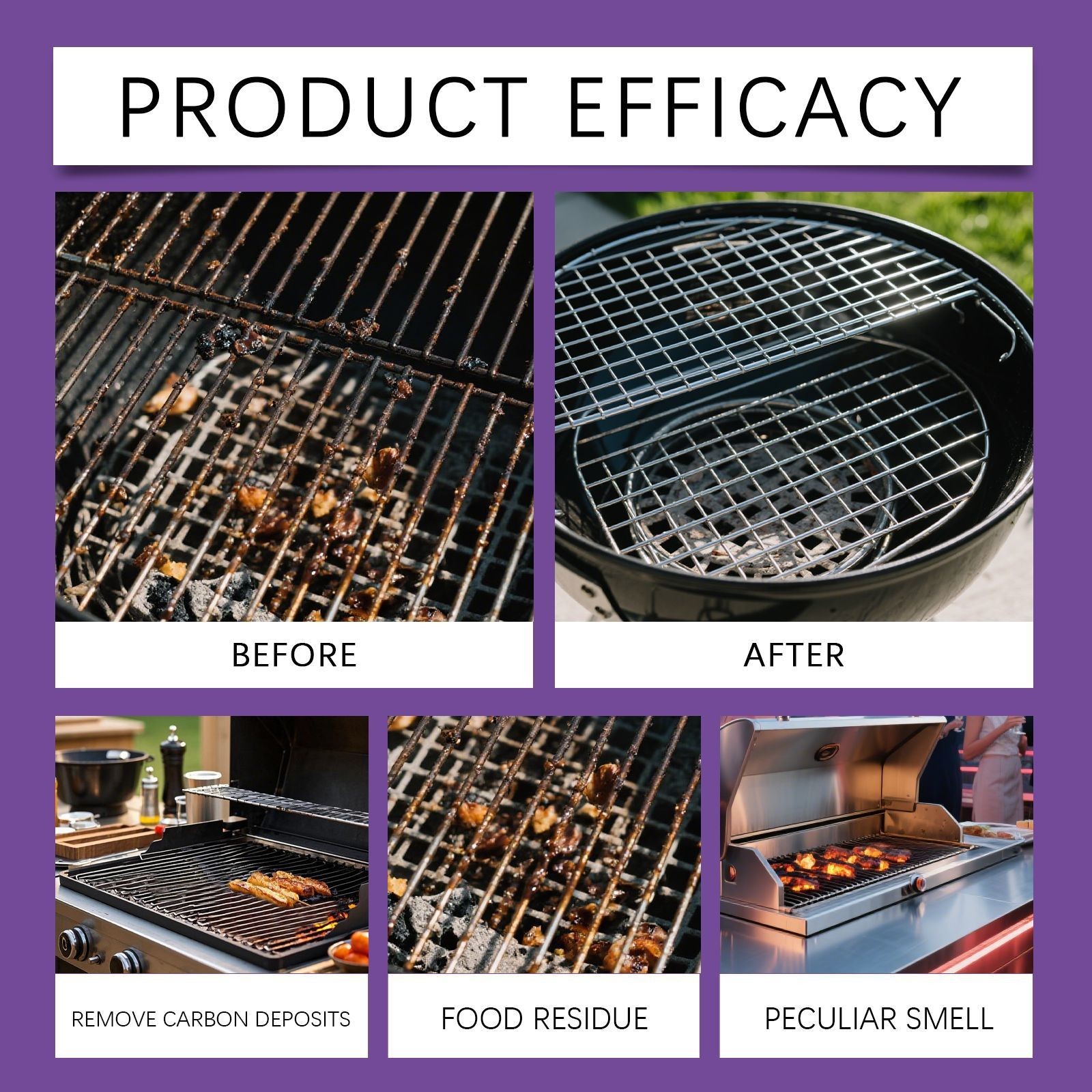 1-3X BBQ Grill Degreaser Cleaner,Fast-Acting Heavy-Duty Grill Degreaser Spray US