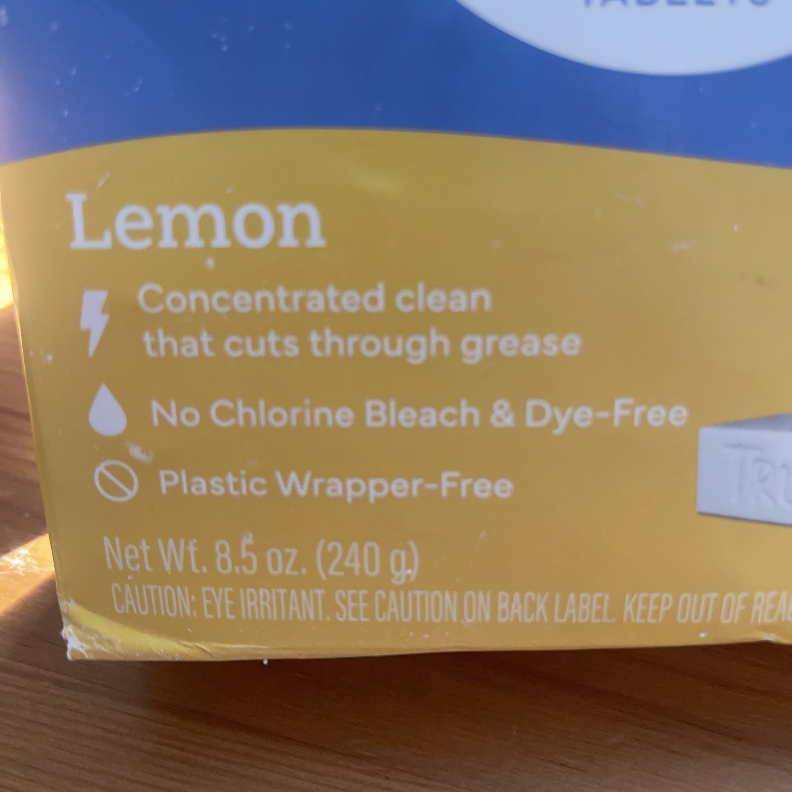 Tru Earth Dishwasher Detergent Tablets Lemon Scent 40 Tablets Cuts Grease X(2)