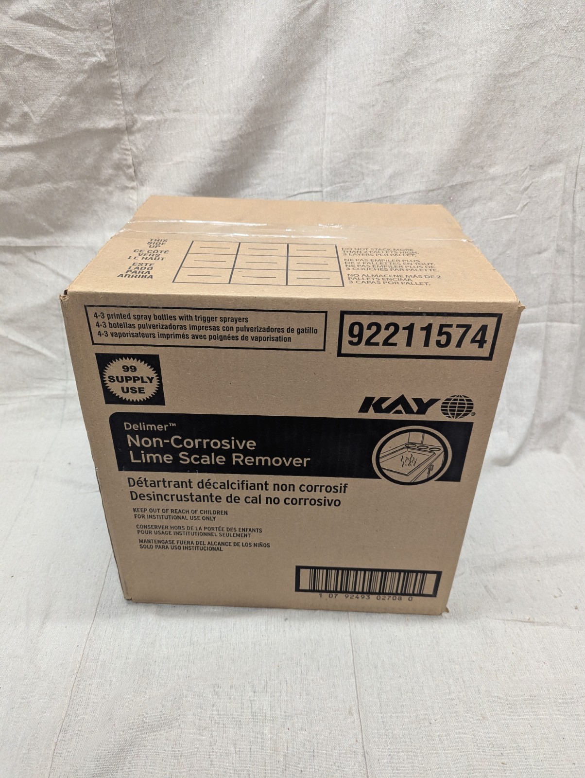 Kay Ecolab 32oz Plastic Trigger Spray Bottles 12 pk Empty