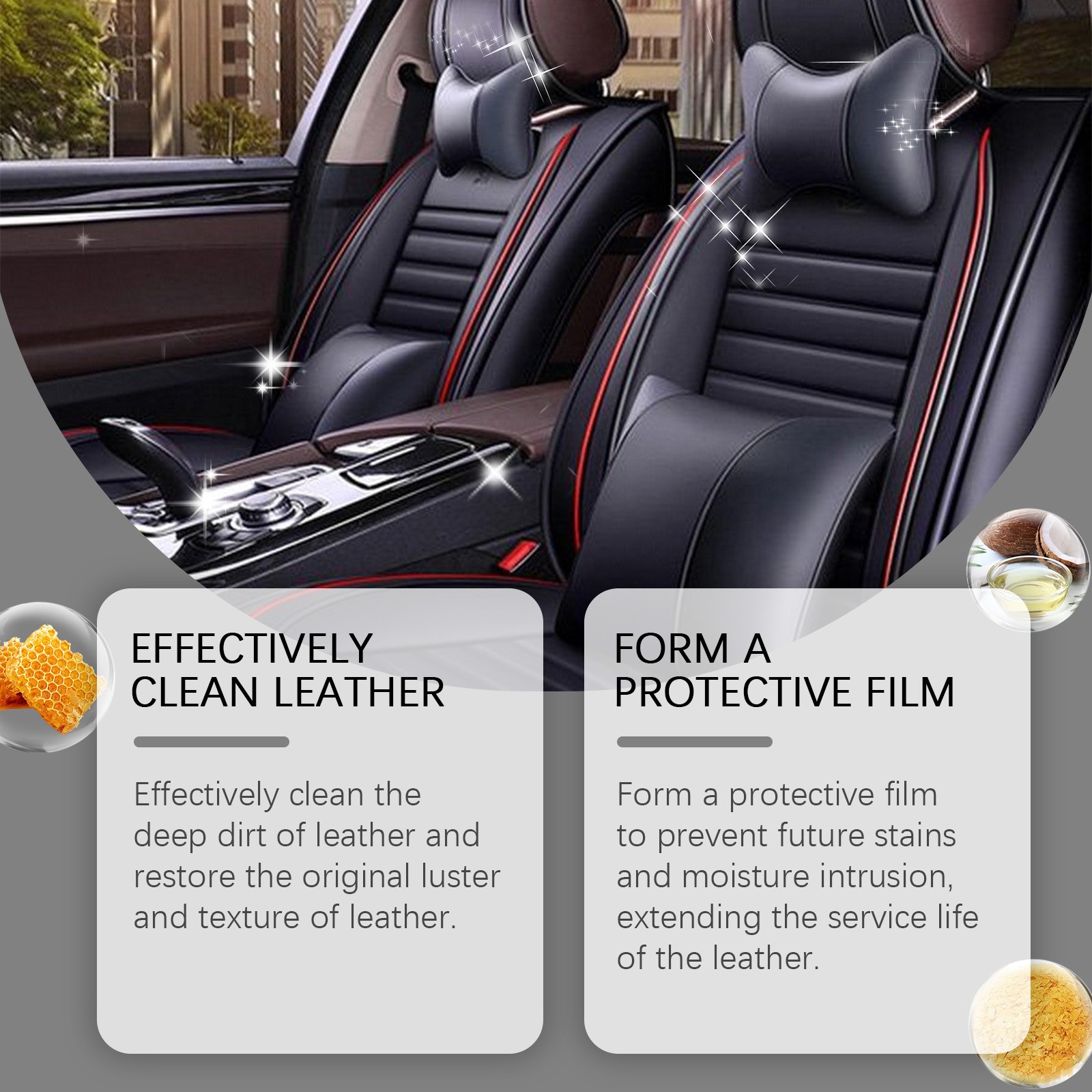 Leather Cleaner & Conditioner Cream – Car Leather Restorer & Protectant