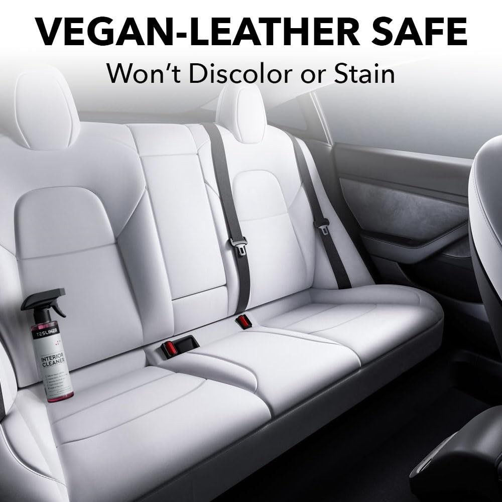Tesla Premium Vegan Leather Interior/Seat Cleaner & Stain Remover – All Models.