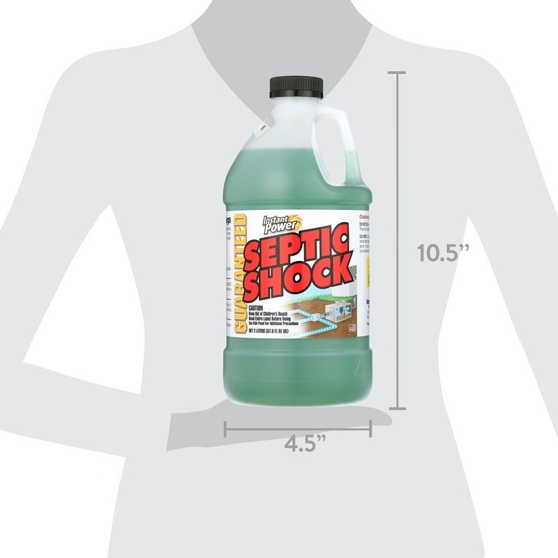 Septic Tank Shock Supercharged Enzymes Liquid Restores Drain Field Odor Control