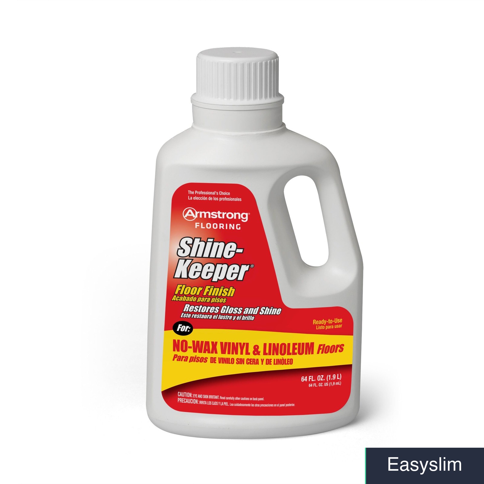 Floor Polish Clear 1/2 Gallon Ready-to-Use No Buffing Restores Shine