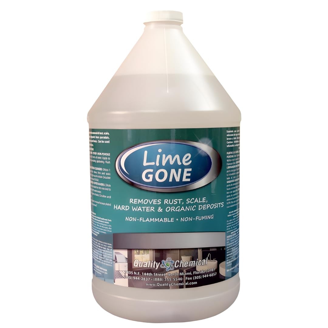 Lime-Gone Remover – Calcium, Lime and Hard Water Stain Remover for Bathroom, …