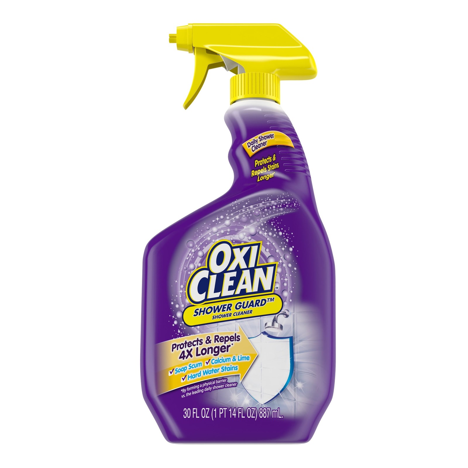(4 pack) OxiClean Shower Guard Daily Shower Cleaner, Protects & Repels Bathroom