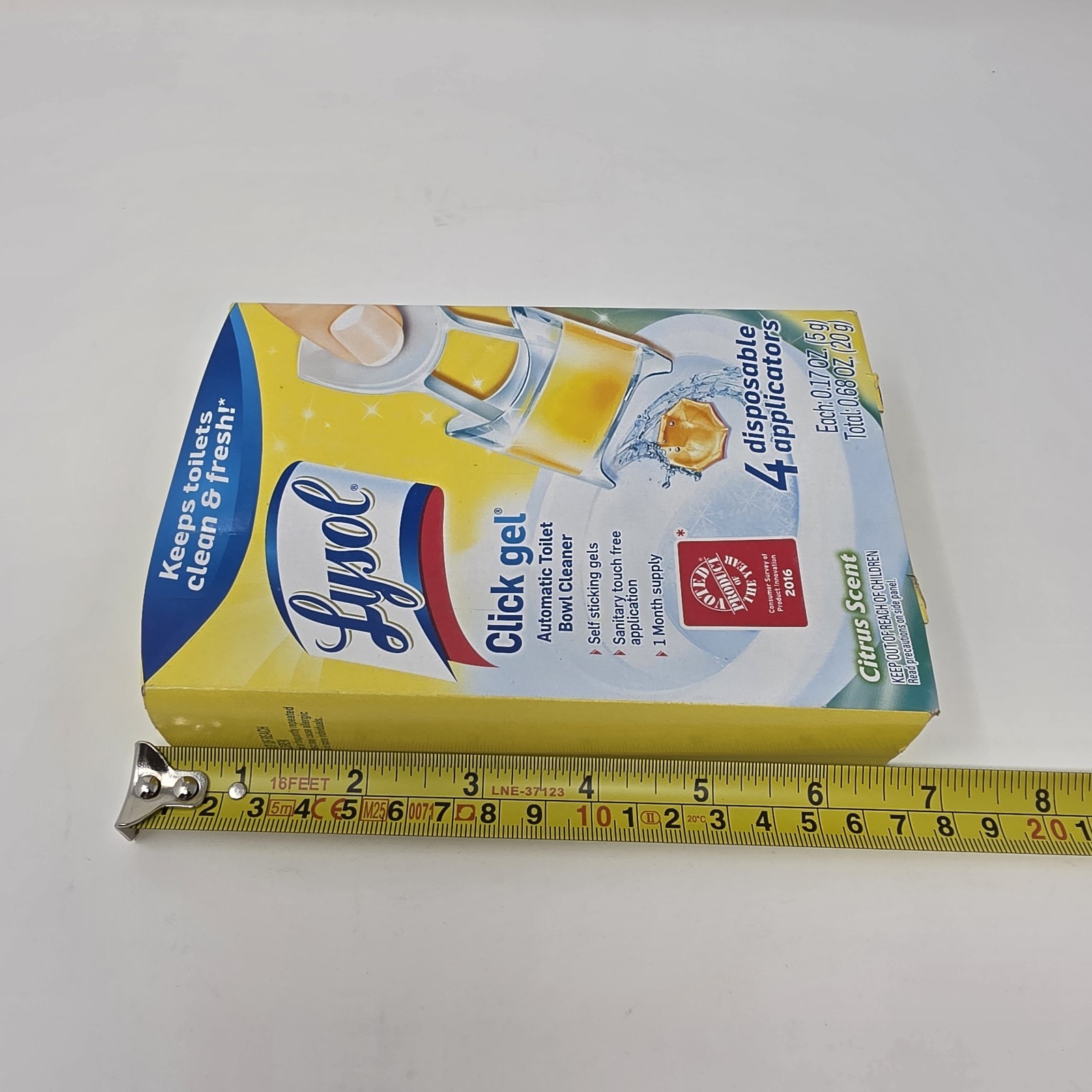 2016 Sealed Lysol Click Gel Automatic Toilet Bowl Cleaner ~ Citrus Scent 4 Count