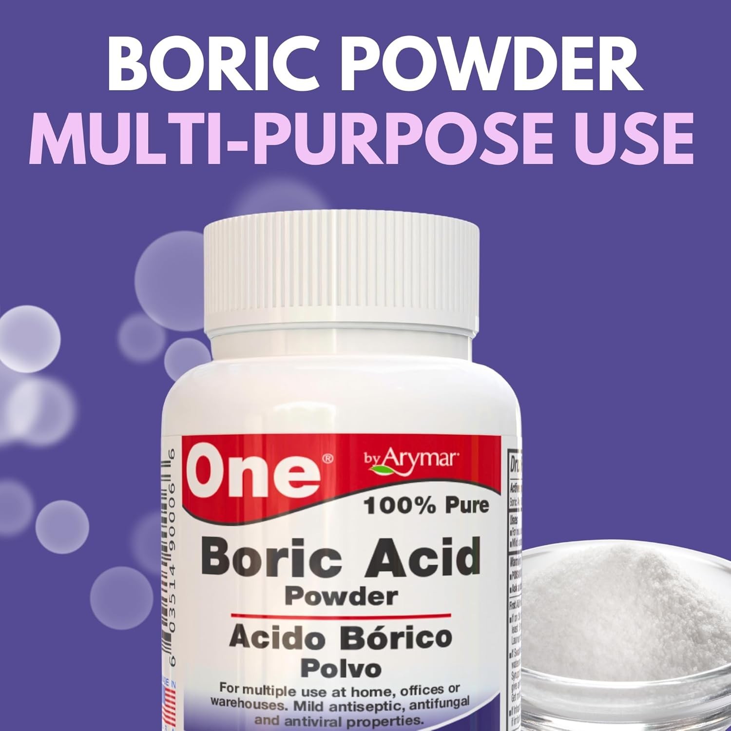 Eco-Friendly 8 Ounce Boric Powder: Pure Granular Household Cleaner & Freshener