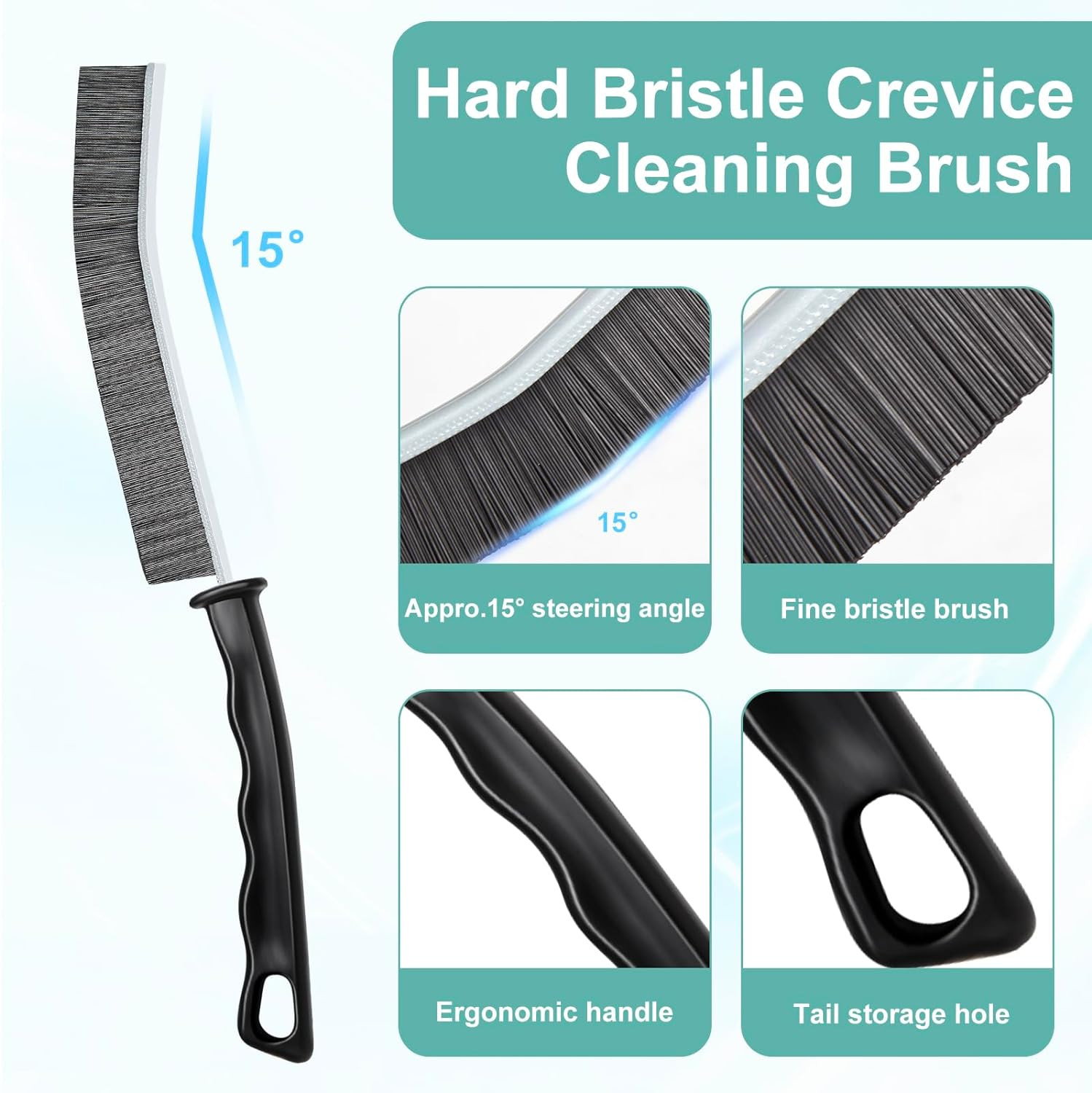 Crevice Cleaning Brush，Hard-Bristled Grout Brush，2026 New Multifunctional Gap Cl