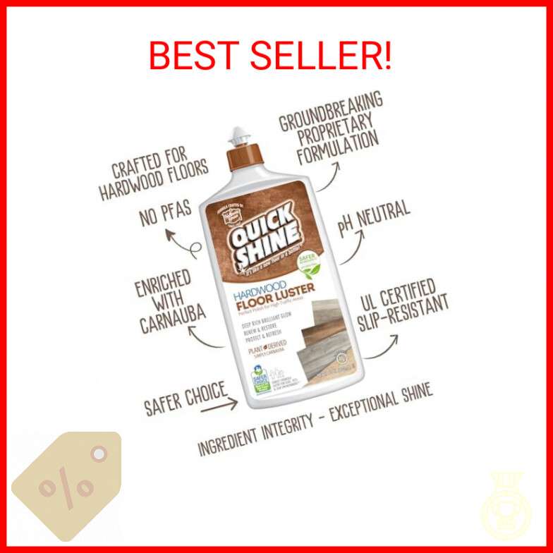 Quick Shine High Traffic Hardwood Floor Luster and Polish, 27 Fl. Oz.