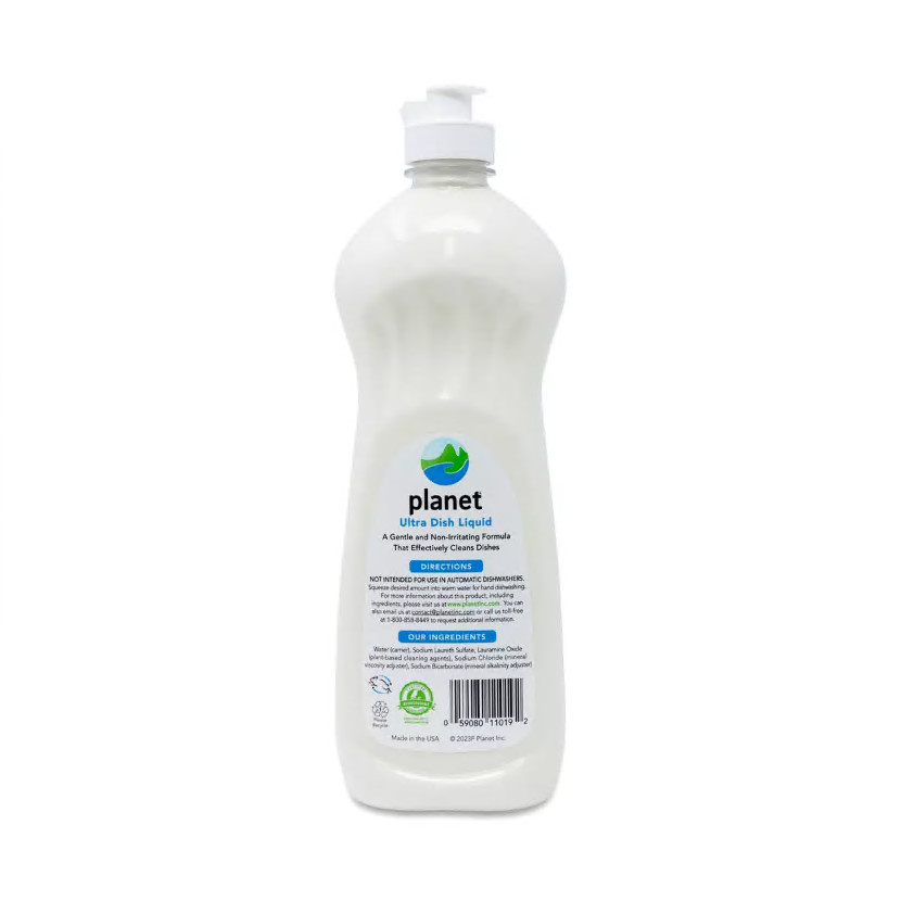 Planet Ultra Dishwashing Liquid Free & Clear 19 oz Pack of 3
