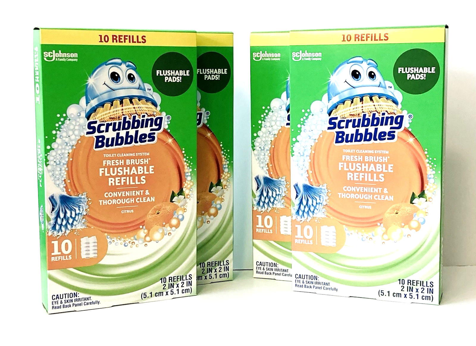 Scrubbing Bubbles Fresh Brush Refills for Toilet Cleaning System – Citrus – 40