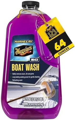 Meguiar’s M43 Marine/RV Boat Wash, pH-Balanced Boat/RV Wash for Protecting Fi…