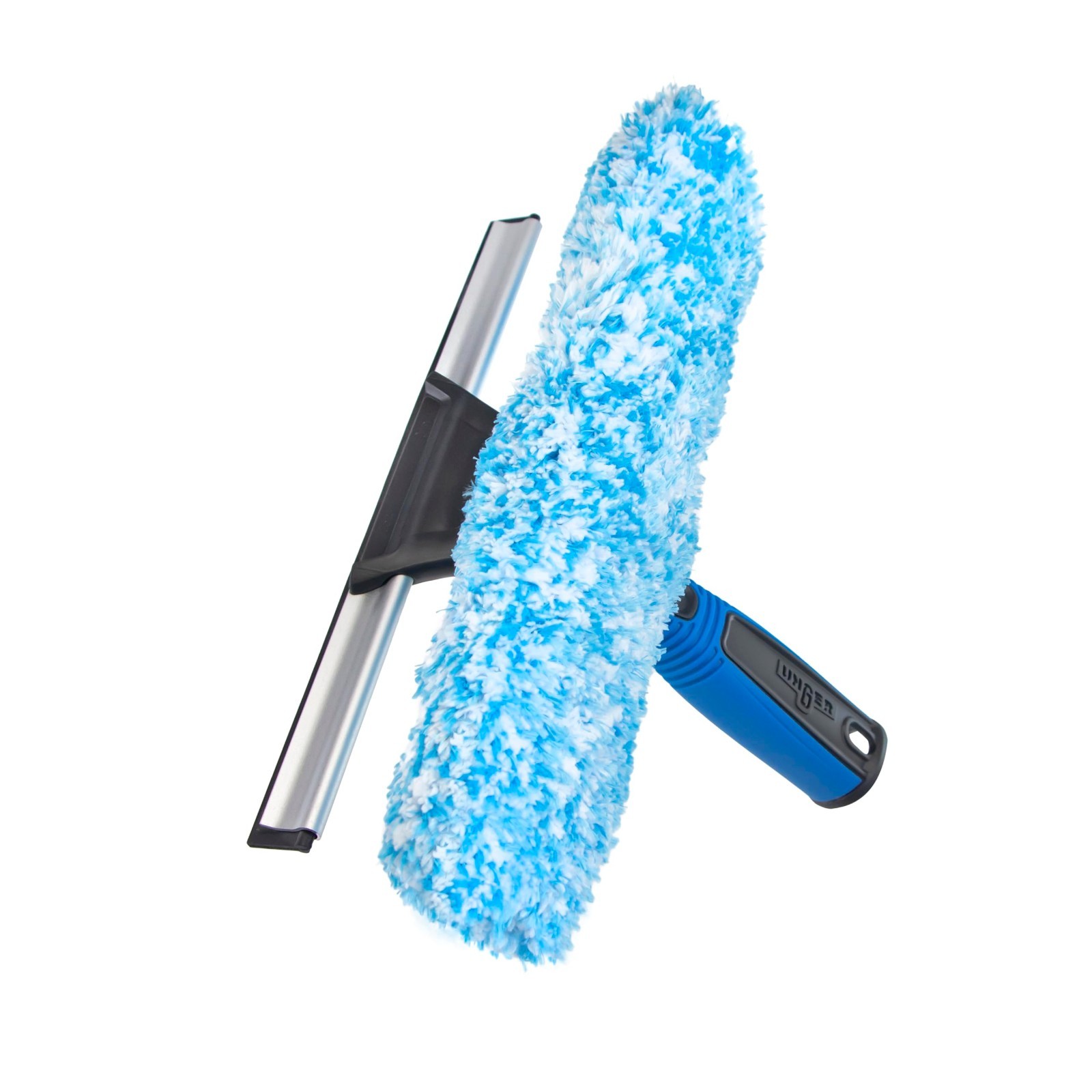 2-in-1 Window Cleaning Tool – 10″ Squeegee & Scrubber for Home & Commercial Use,