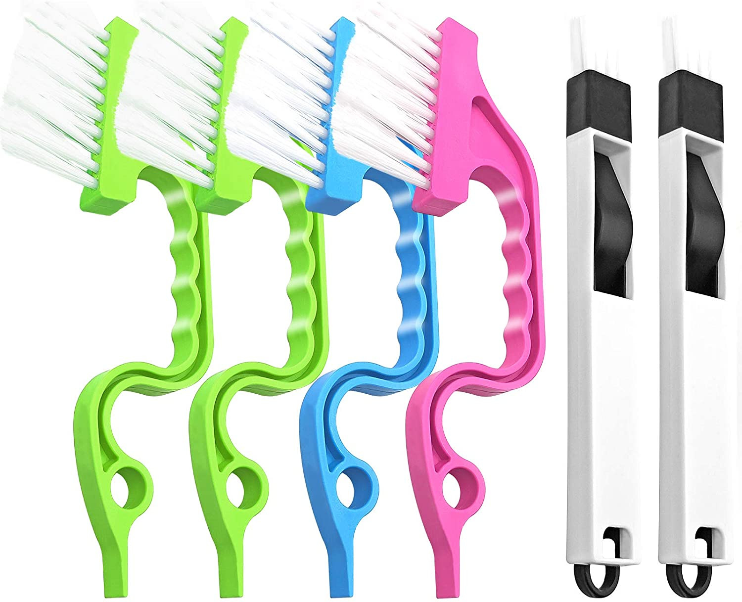 Crevice Gap Cleaning Brush Tool, 6Pcs Hand-Held Groove Gap Cleaning Tools, 2 in