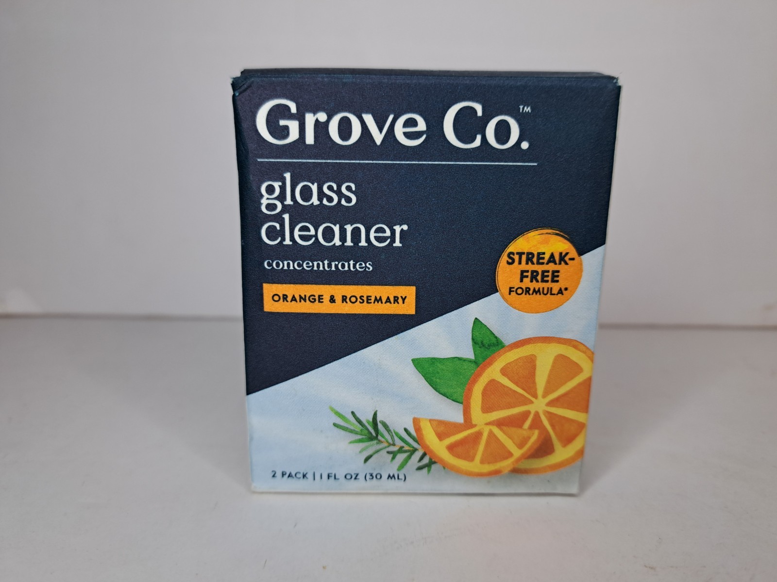 Grove Co Glass Cleaner Concentrates – Orange & Rosemary – 2pk