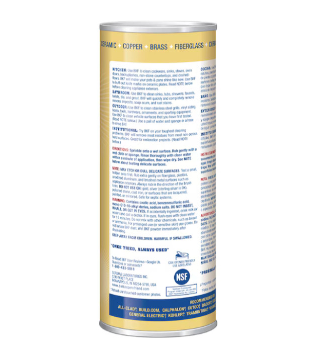 Bar Keepers Friend 21-oz Powder All-Purpose Cleaner Polish Cleanser Kitchen Home
