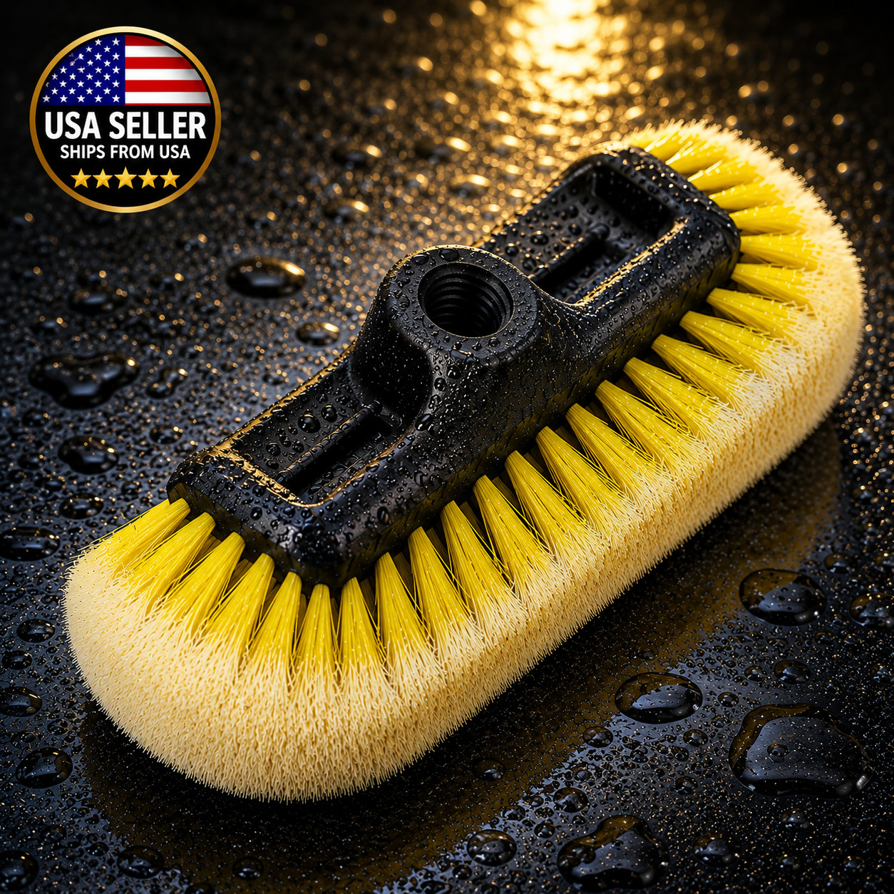 soft bristle car wash brush head- gentle auto cleaning tool